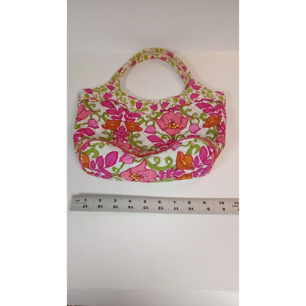 Vera Bradley Purse Daisy Lilli Bell Handbag Tote Magnetic Snap Floral Bag EUC